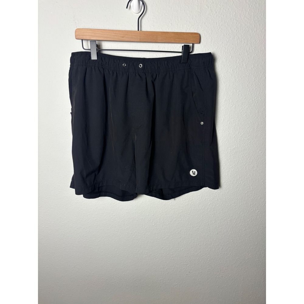 Vuori Kore Short Lined 5" Men XXL Black Athletic Training Gym V367 No Drawstring